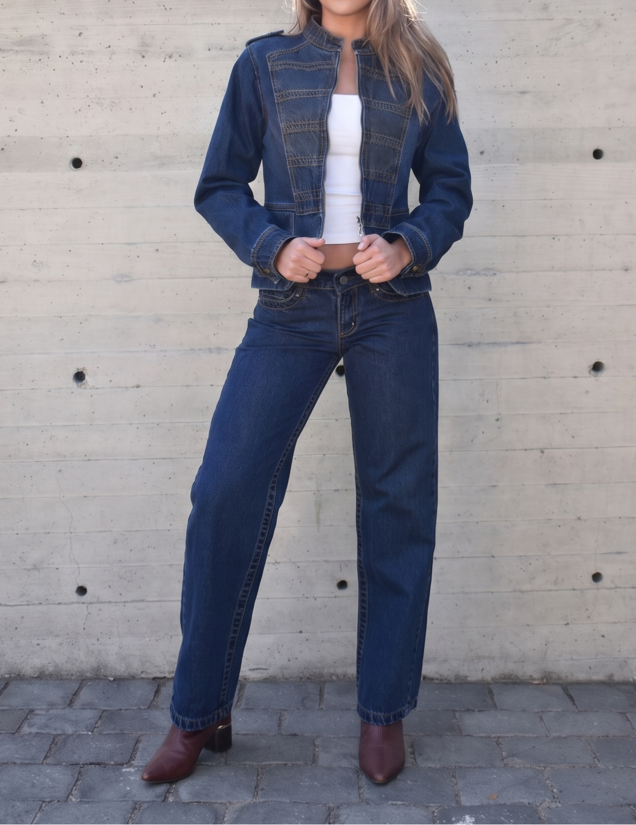 Blazze 04 - Zip jacket indigo