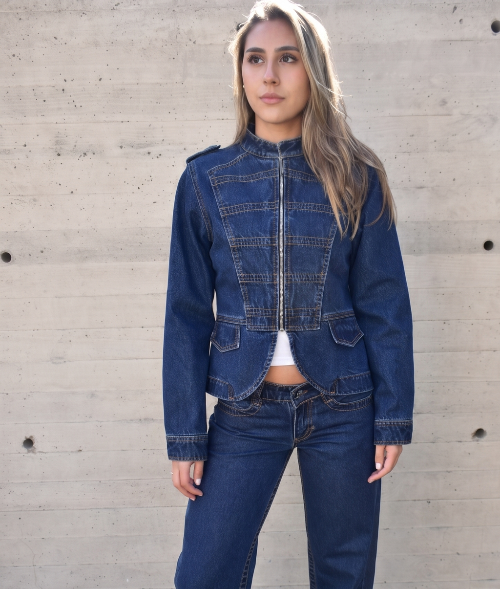Blazze 04 - Zip jacket indigo