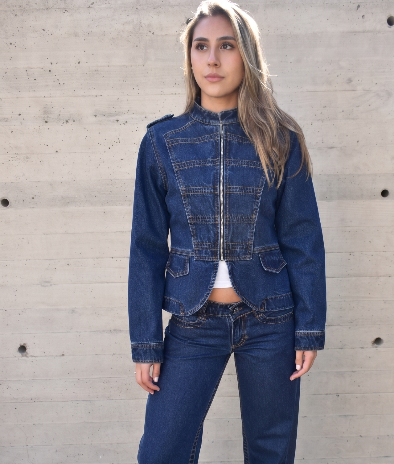 Blazze 04 - Zip jacket indigo